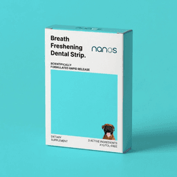 Nanos Breath Freshening Dental Strip box packaging